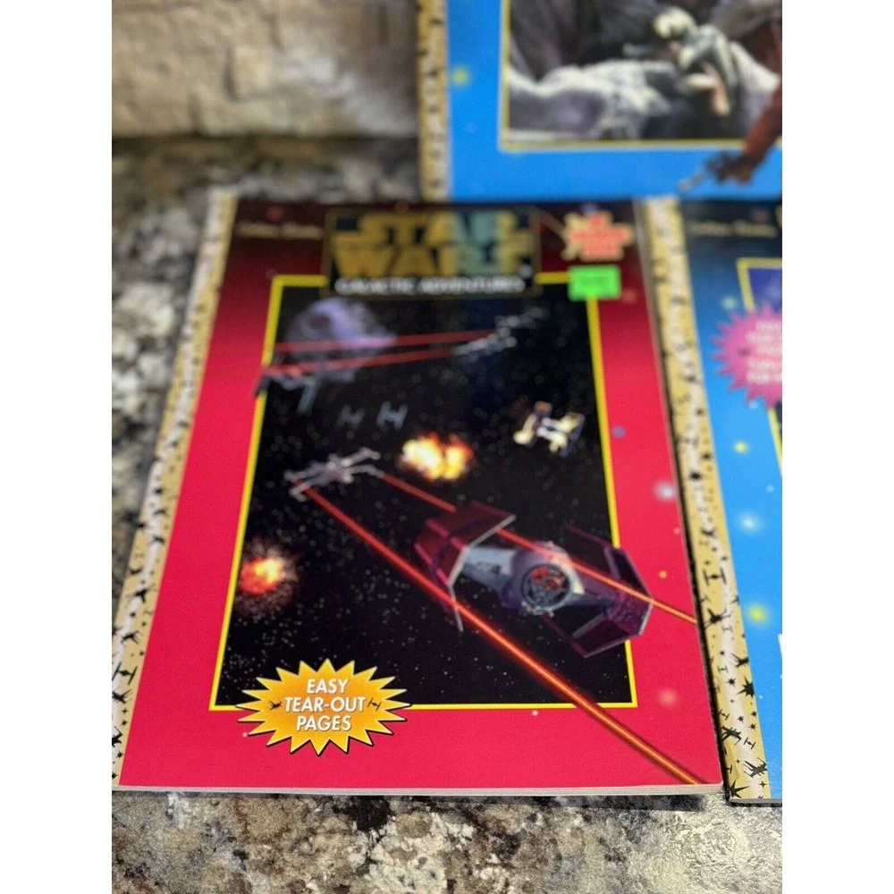 Vintage‎ Star Wars Activity And Coloring Books Lot 1997 Lot Of 3 Unused Books